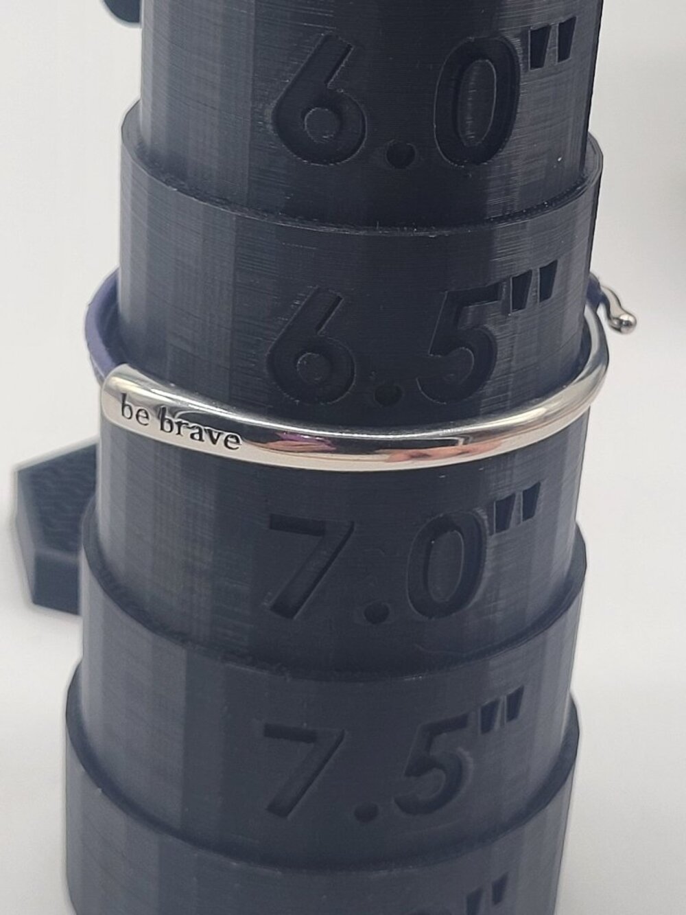 Bravelets "BE BRAVE" Stainless Steel Purple Leather Bracelet Awareness Cause - Picture 4 of 5